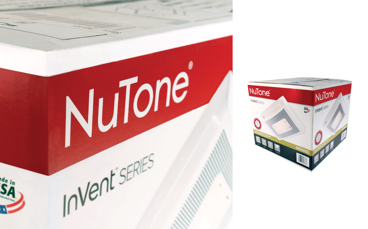 NuTone Bath Fan Packaging