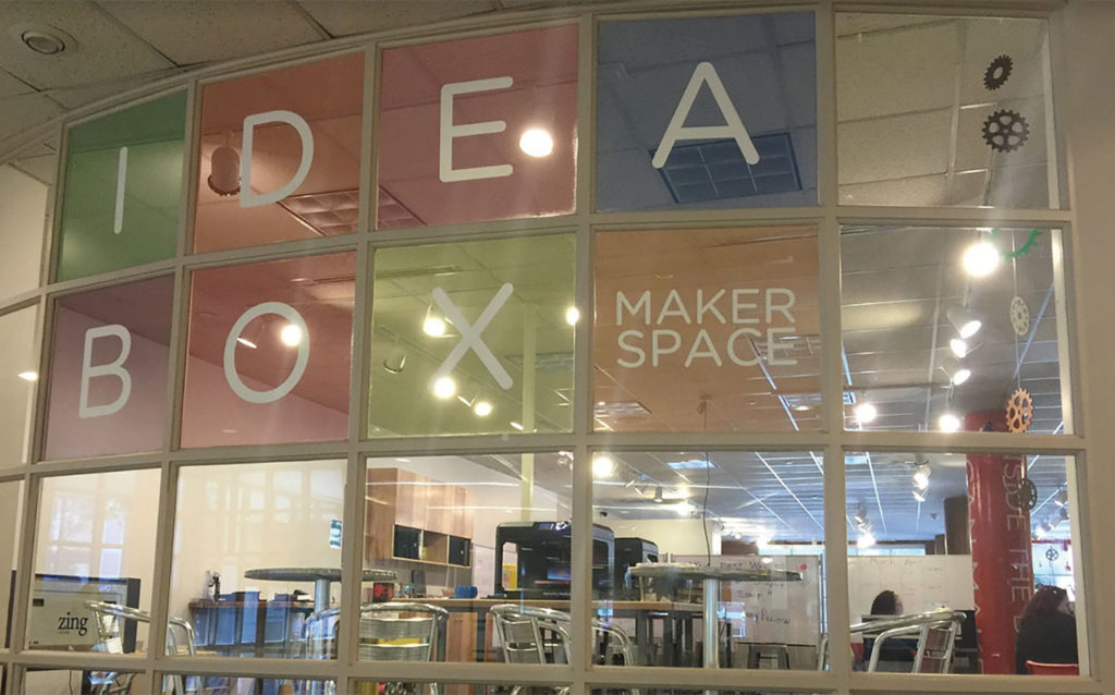 Charlotte Mecklenburg Library Interior Makerspace Window