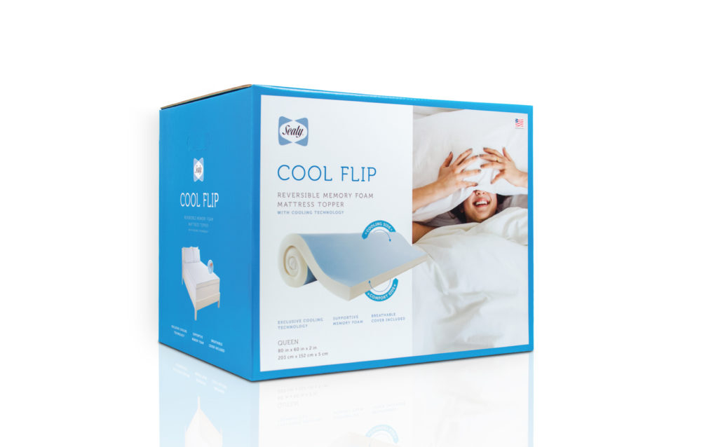 Sealy Cool Flip Topper Packaging