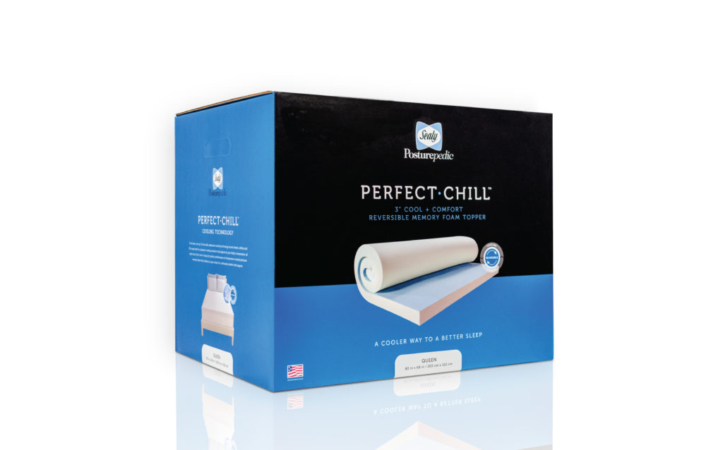 Sealy Cool Perfect Chill Topper Packaging