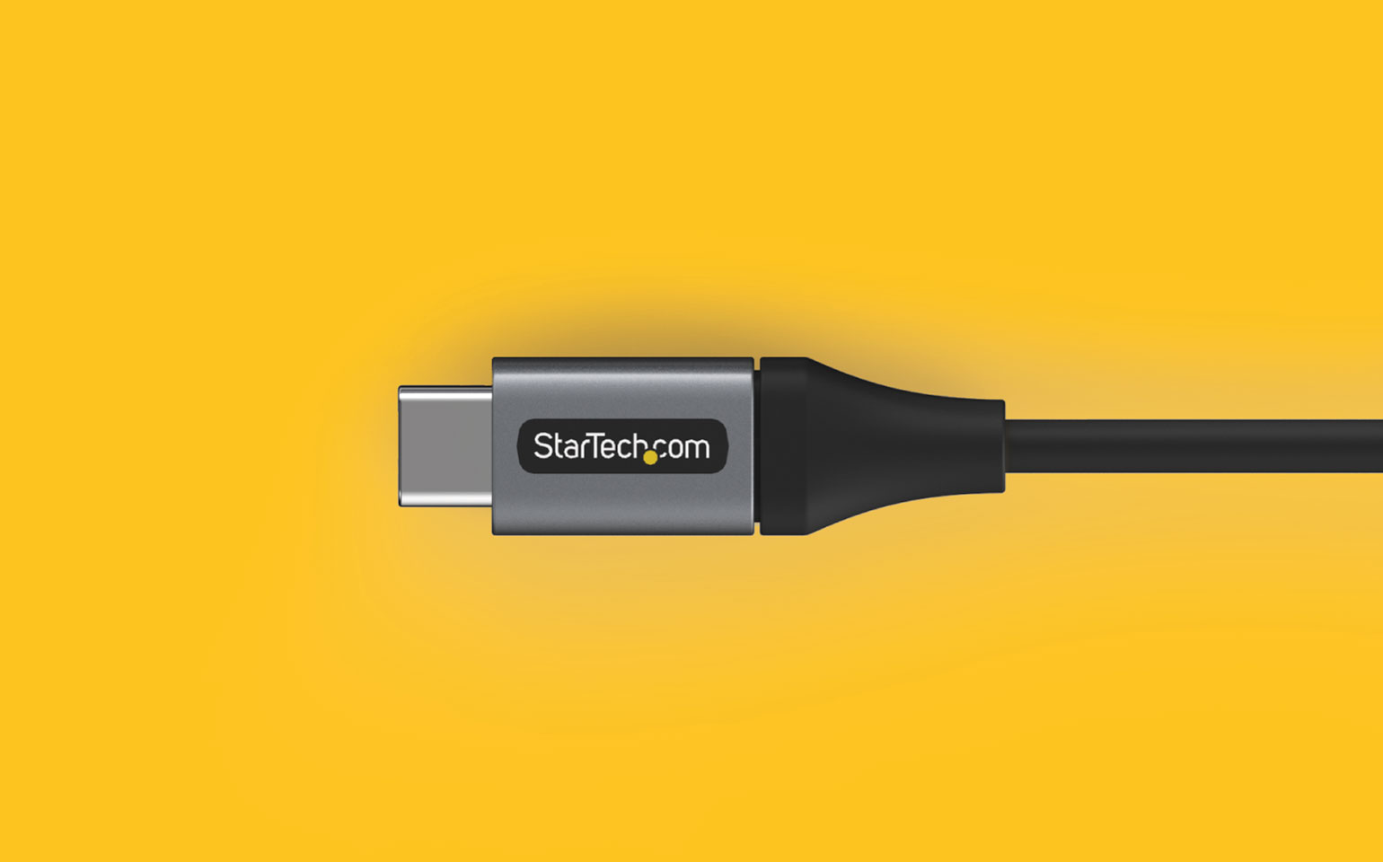 Startech.com USB Cable On Yellow Background
