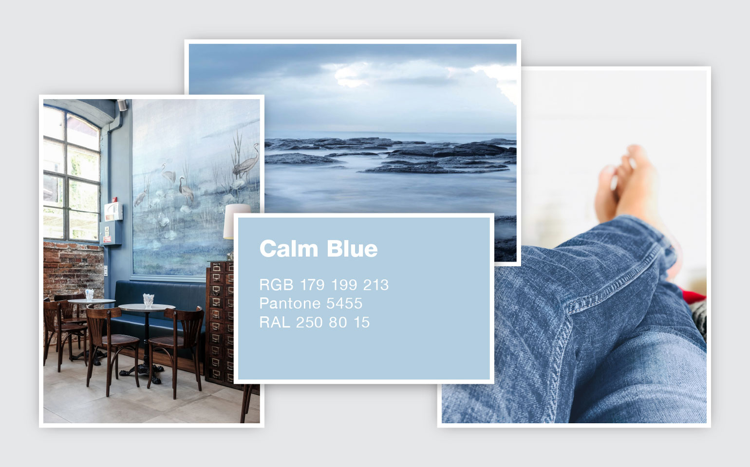 Calm Blue Colored Images