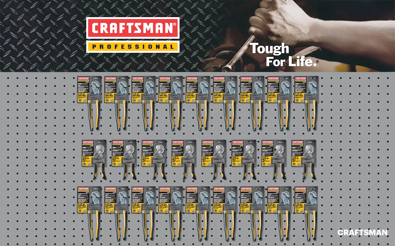 Craftsman pliers point of sale mockup