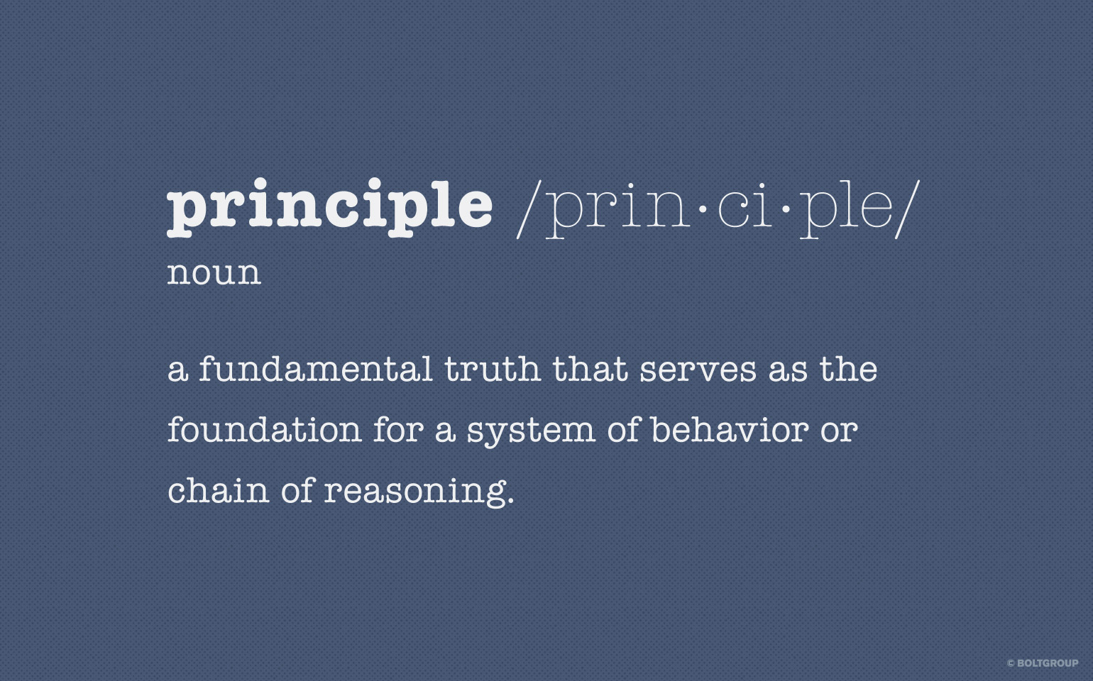 definition of principle