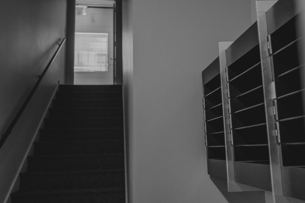 Stairway in empty office