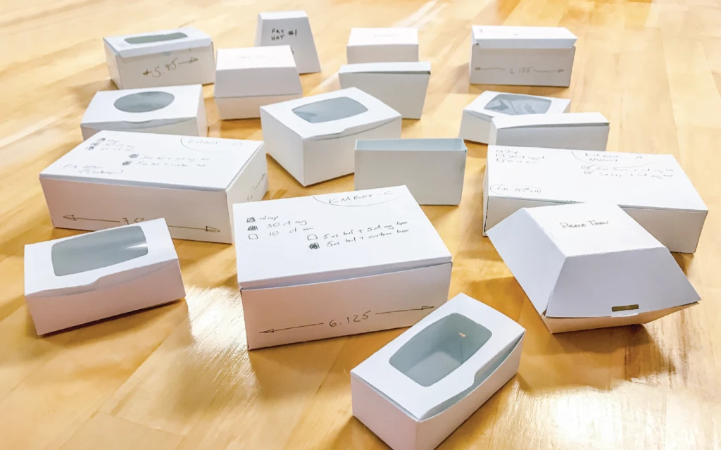 paper food packaging design prototypes