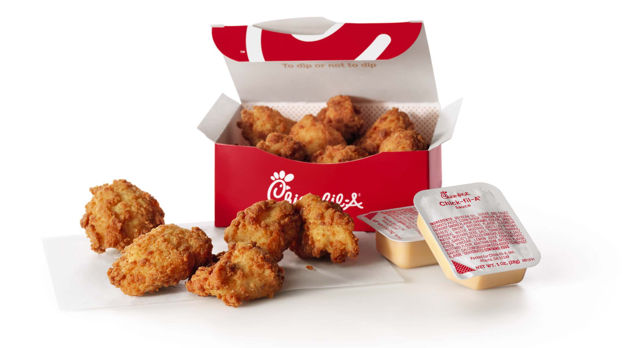 chick-fil-a nuggets inside package