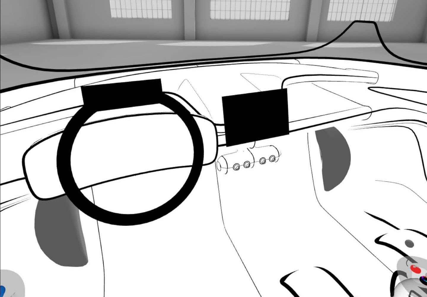 image of a car interior design inside the Gravity Sketch virtual reality environment