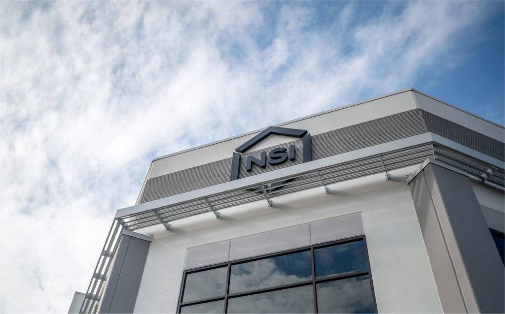 NSI corporate facade signage