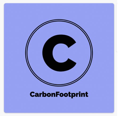AI generated carbon footprint logo