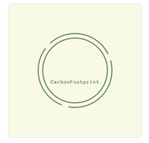 AI generated carbon footprint logo