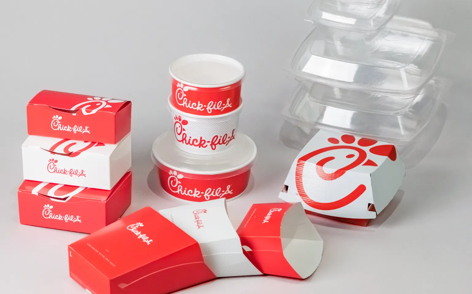 Chick-fil-A packaging design system family