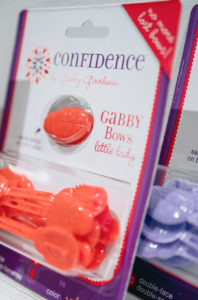 GaBBY Bows barrettes in package
