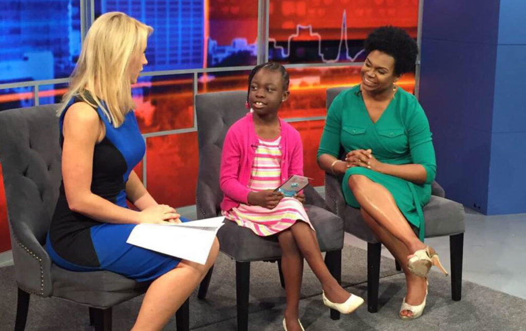 Gabby Goodwin on TV Show with Host and mother