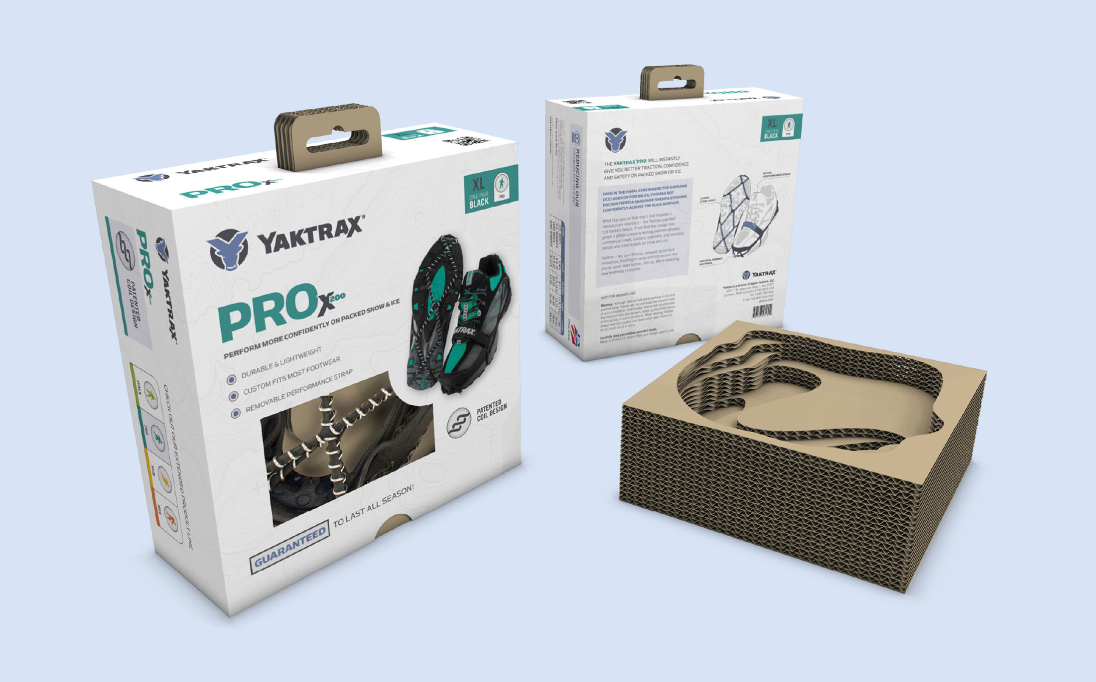 Yaktrax product packaging