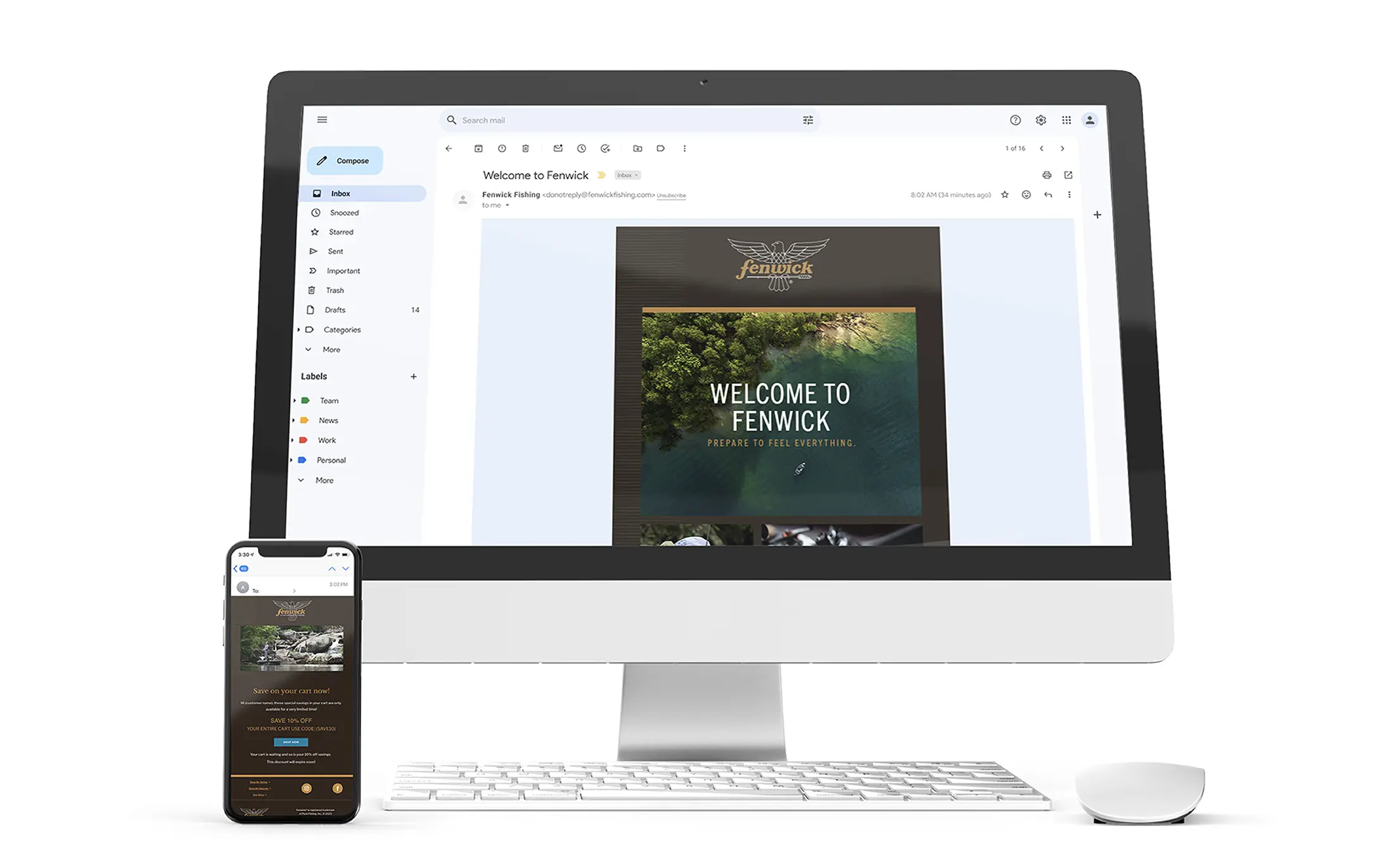 Fenwick email marketing design