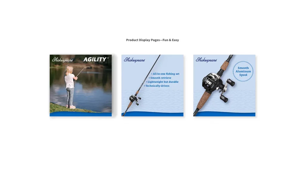 Representative Product Display Pages from the website