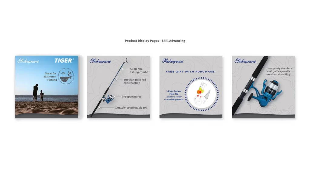 Representative Product Display Pages from the website