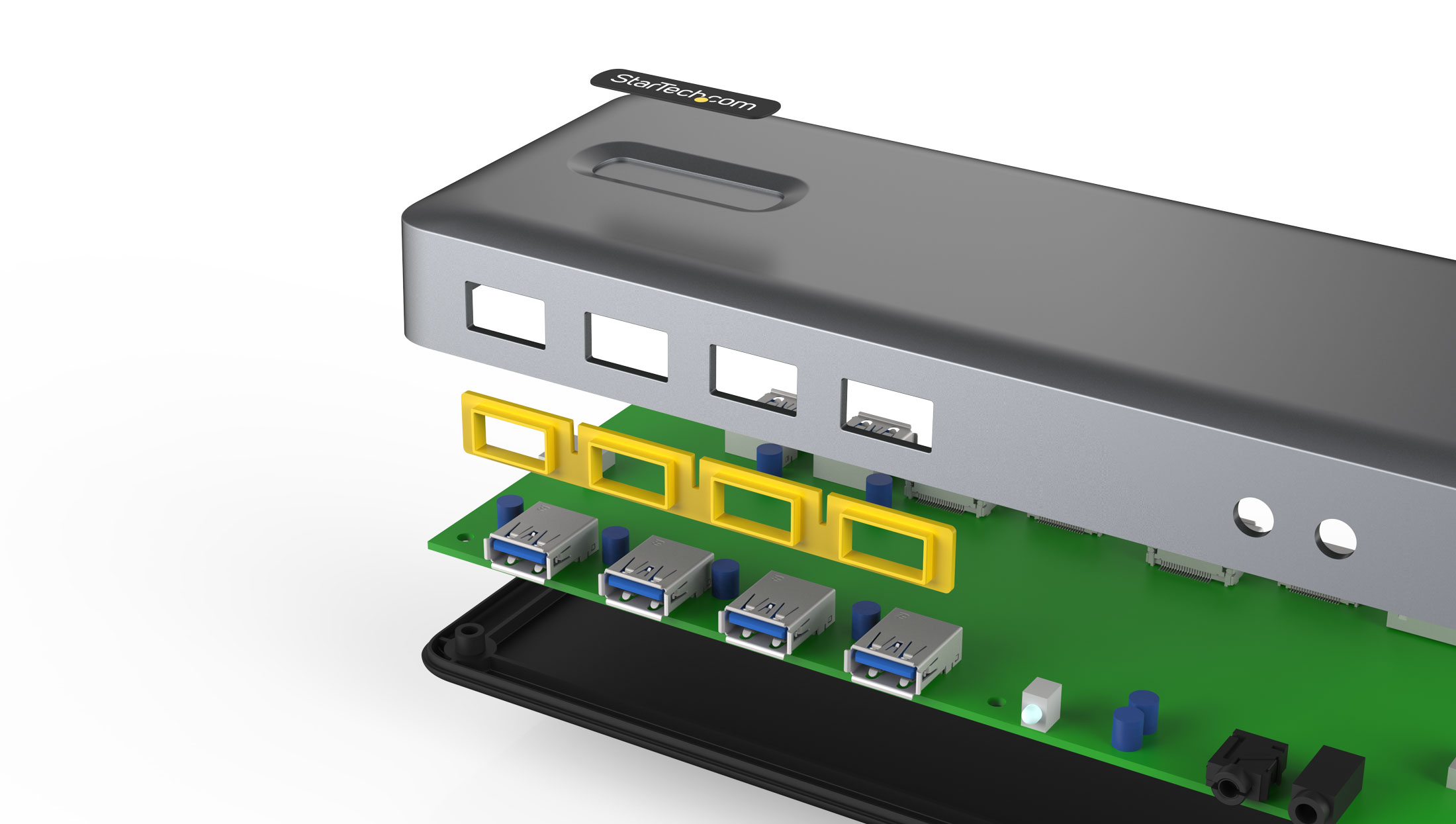StarTech.com rendering of parts of computer dock