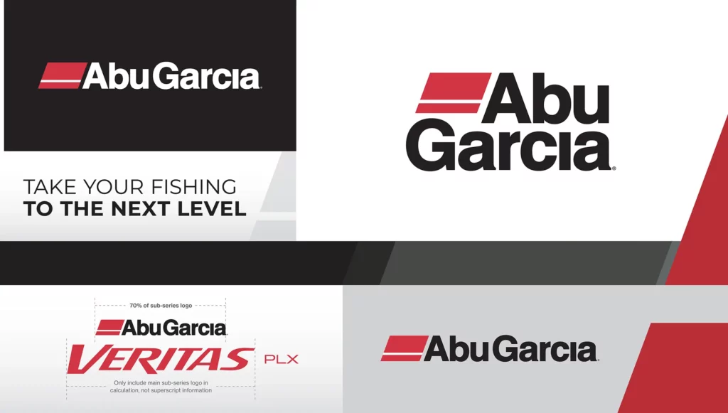 Abu Garcia visual brand guideline page