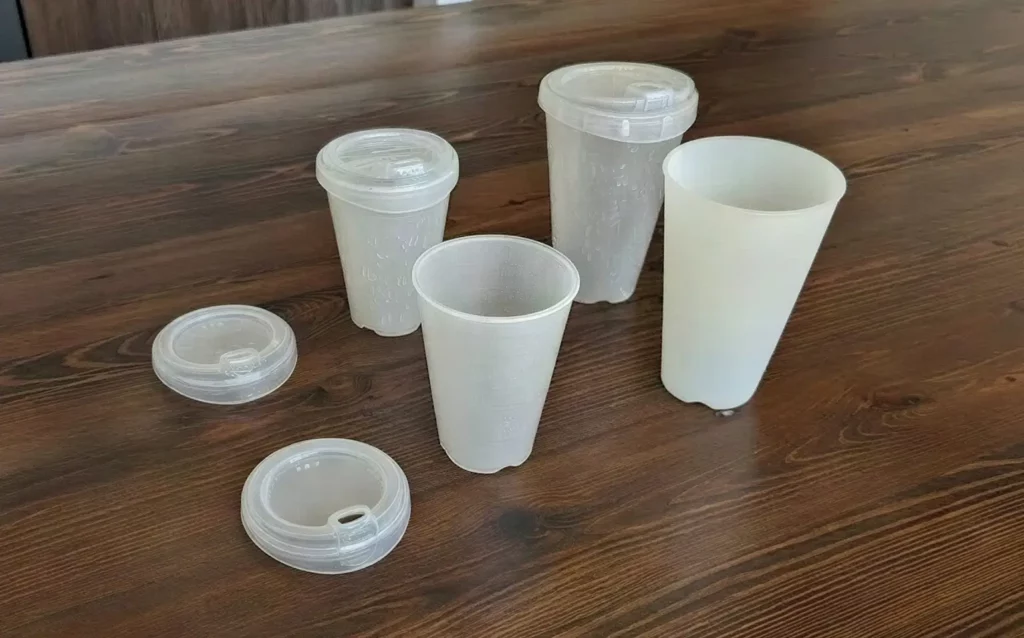 reusable cup and lid product prototypes