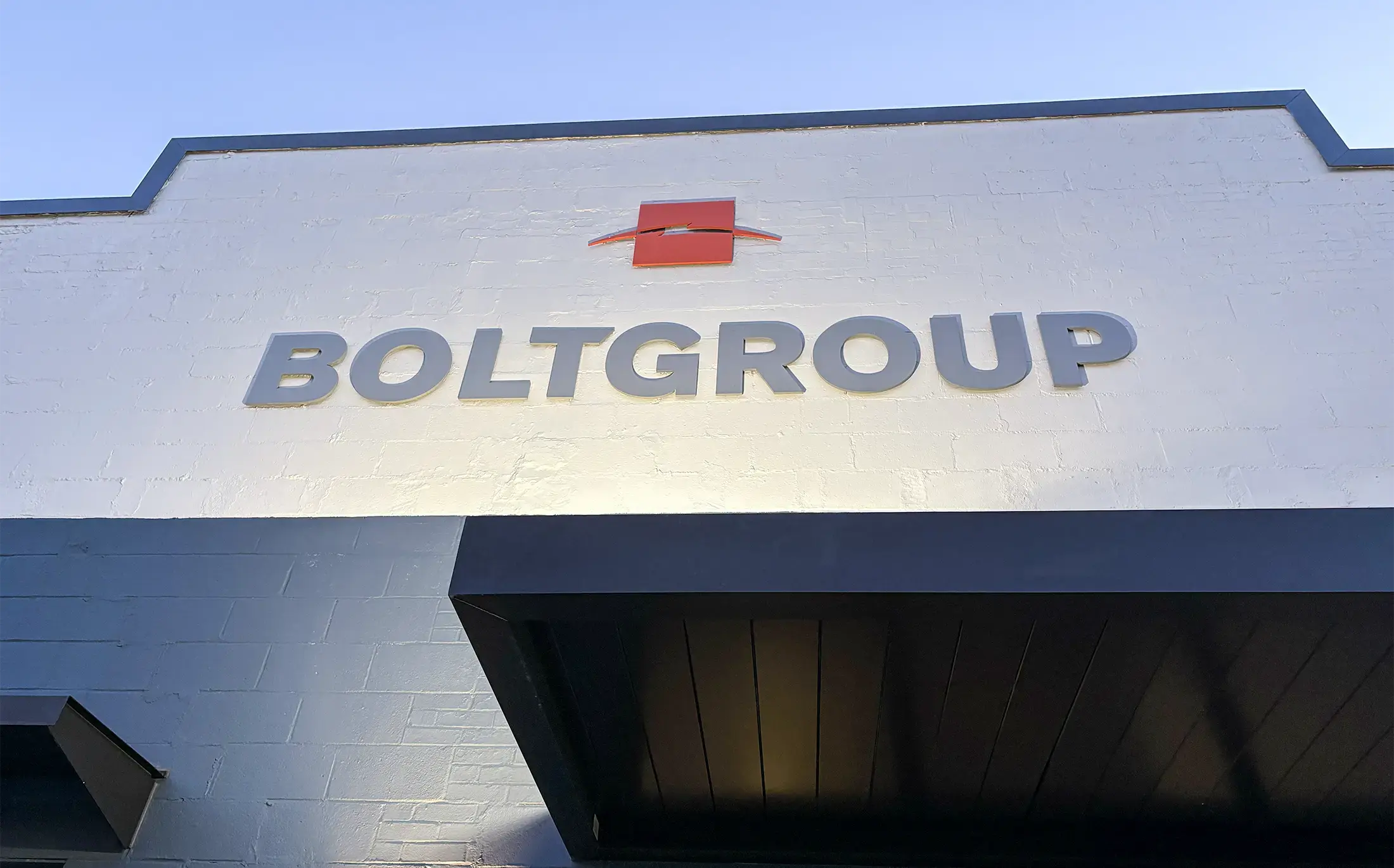 BOLTGROUP Sign on Building